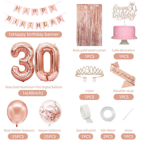 PopularLdo rose gold 30th crown adds elegance for photos