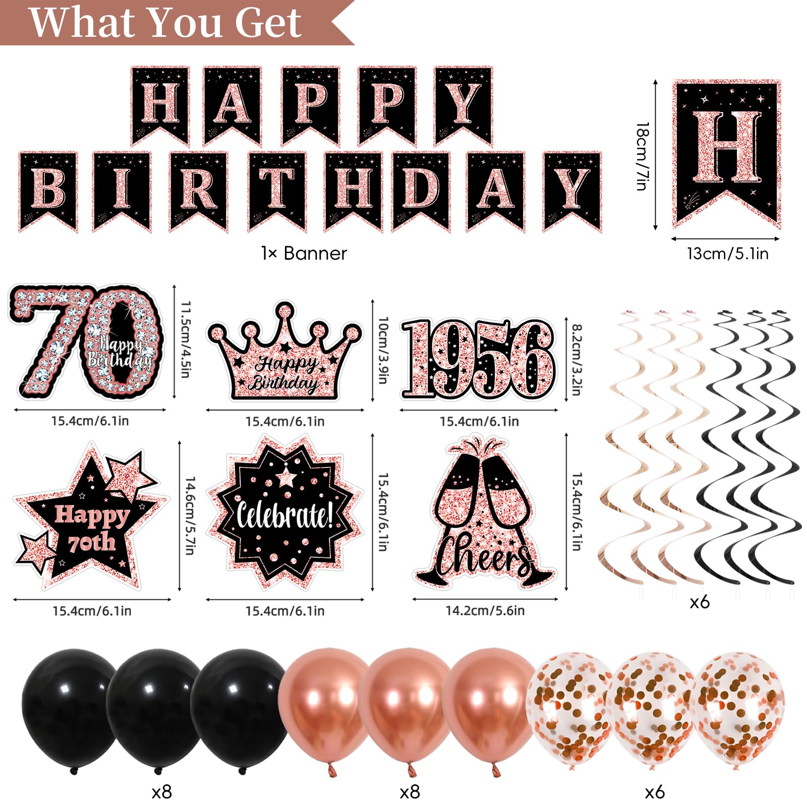 PopularLdo rose gold crown for the birthday queen celebration.