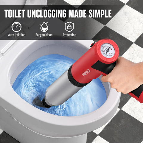 Populo air pump activation delivering rapid high pressure for fast results.