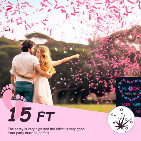 POPUPARTY pink packaging and kit display for easy setup