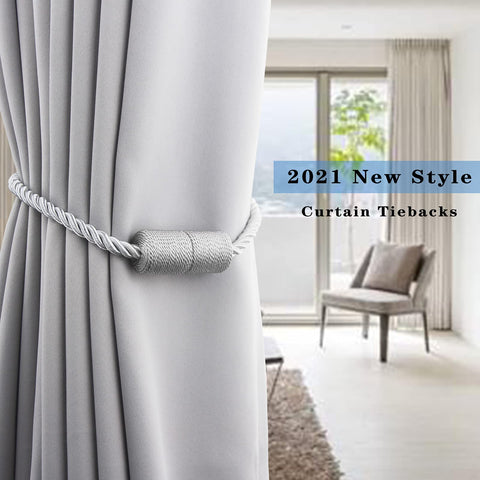 Porlau decorative drape tiebacks elevate room ambiance with versatile styling