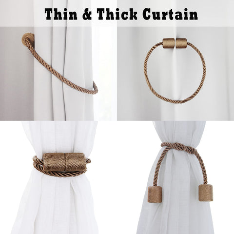 Outdoor-friendly appearance adds a clean decor touch to patio curtains