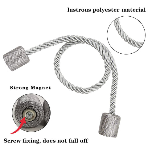 Porlau modern rope tiebacks offer stylish, easy drapery support for everyday use