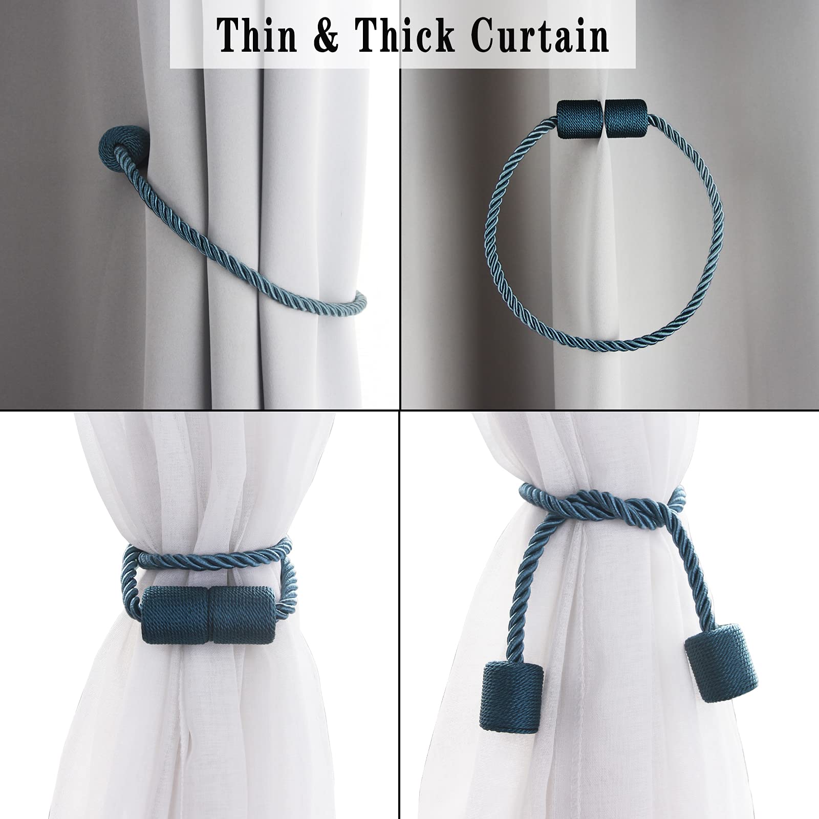 Porlau soft handwoven tiebacks feel premium while supporting curtains