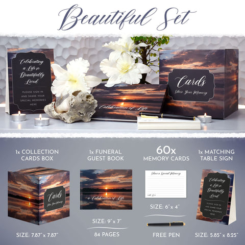 Portiche 86-page waterproof guest book highlighting lasting memories