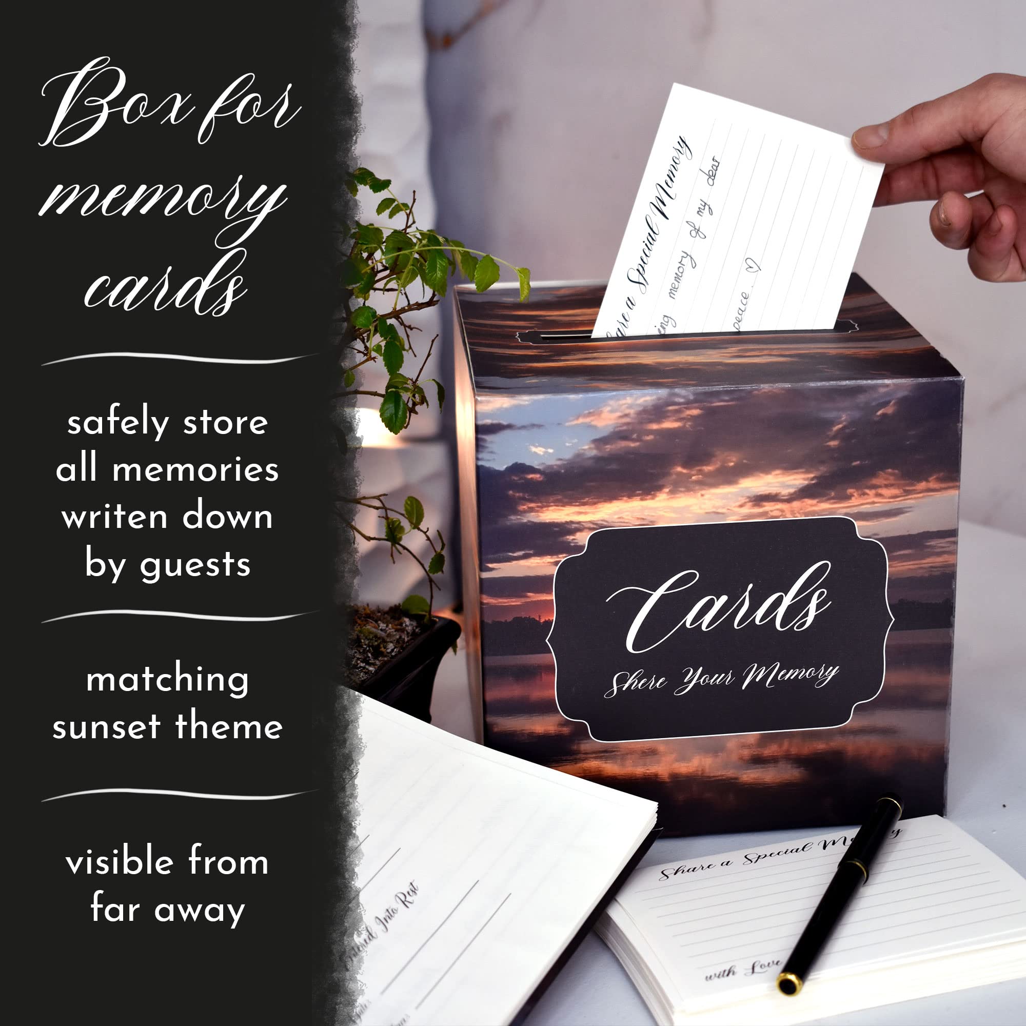 Portiche memory card collection box for safekeeping tributes