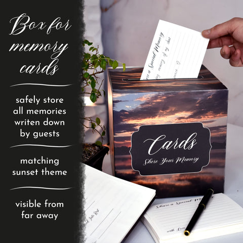 Portiche memory card collection box for safekeeping tributes
