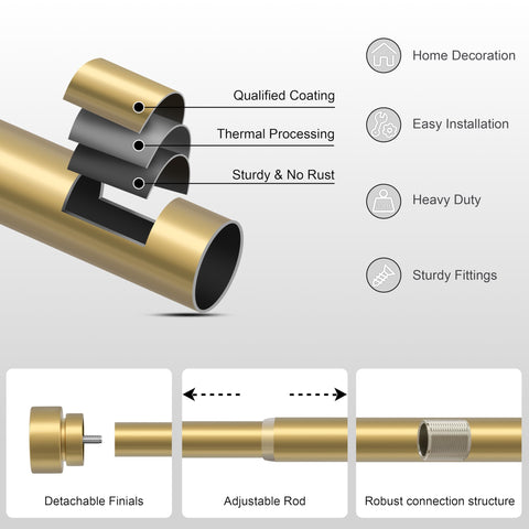 PORTRES outdoor-ready rod suitable for patios and outdoor living spaces.