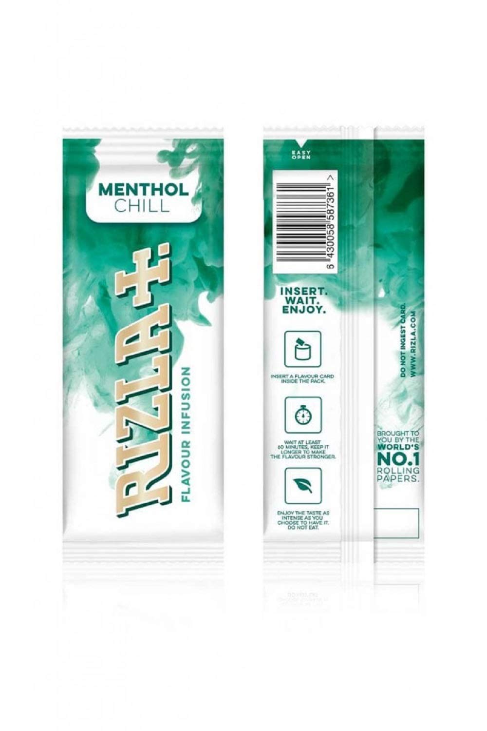 Poshliquid Rizla Flavour Infusions Menthol Chill card side blends with decor and keeps aroma discreet