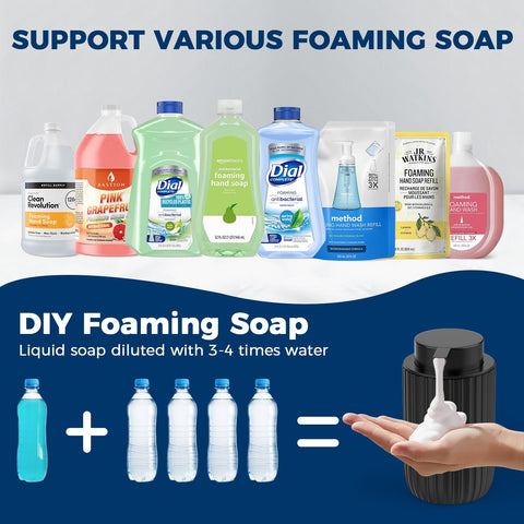 POSOSTO 12-ounce capacity keeps refills to a minimum in busy spaces.