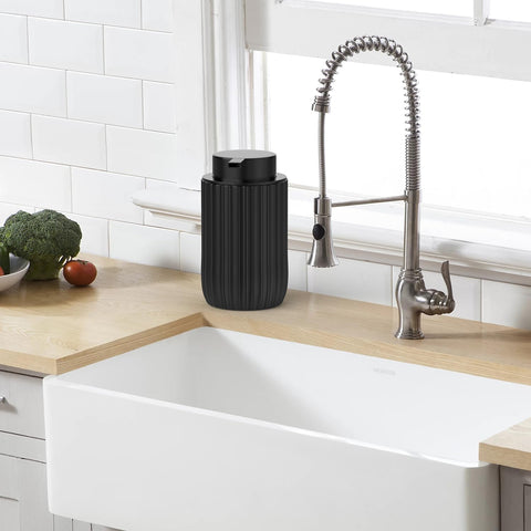 POSOSTO sleek ceramic design complements decor while delivering fine foam.