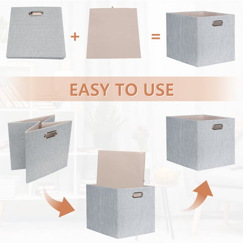 Posprica bin with shiny metal handles for easy pull from shelves