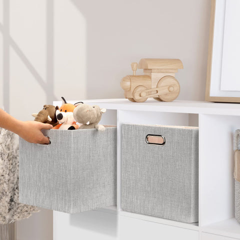 Posprica folded storage bin flat when not in use for space-saving