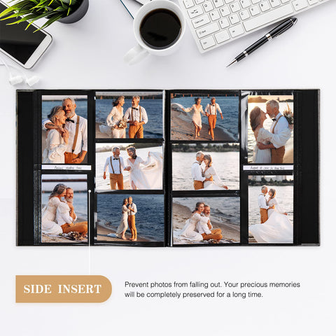 Potricher cover window design lets you swap a 5x5 inch photo easily.