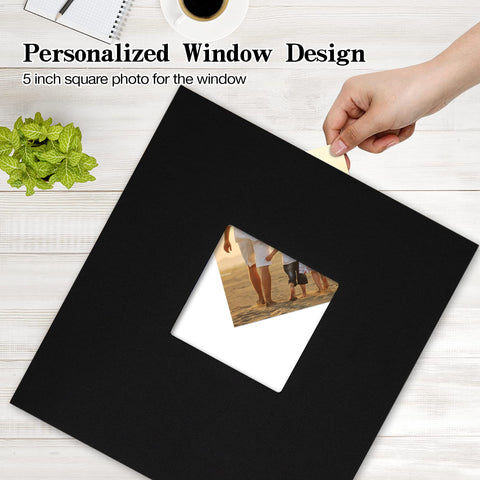 Potricher Linen Album 600-pocket layout supports large photo libraries.