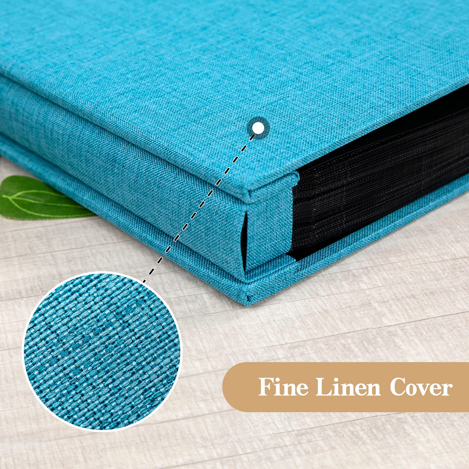 Potricher blue cover adds a stylish touch to memory-keeping.