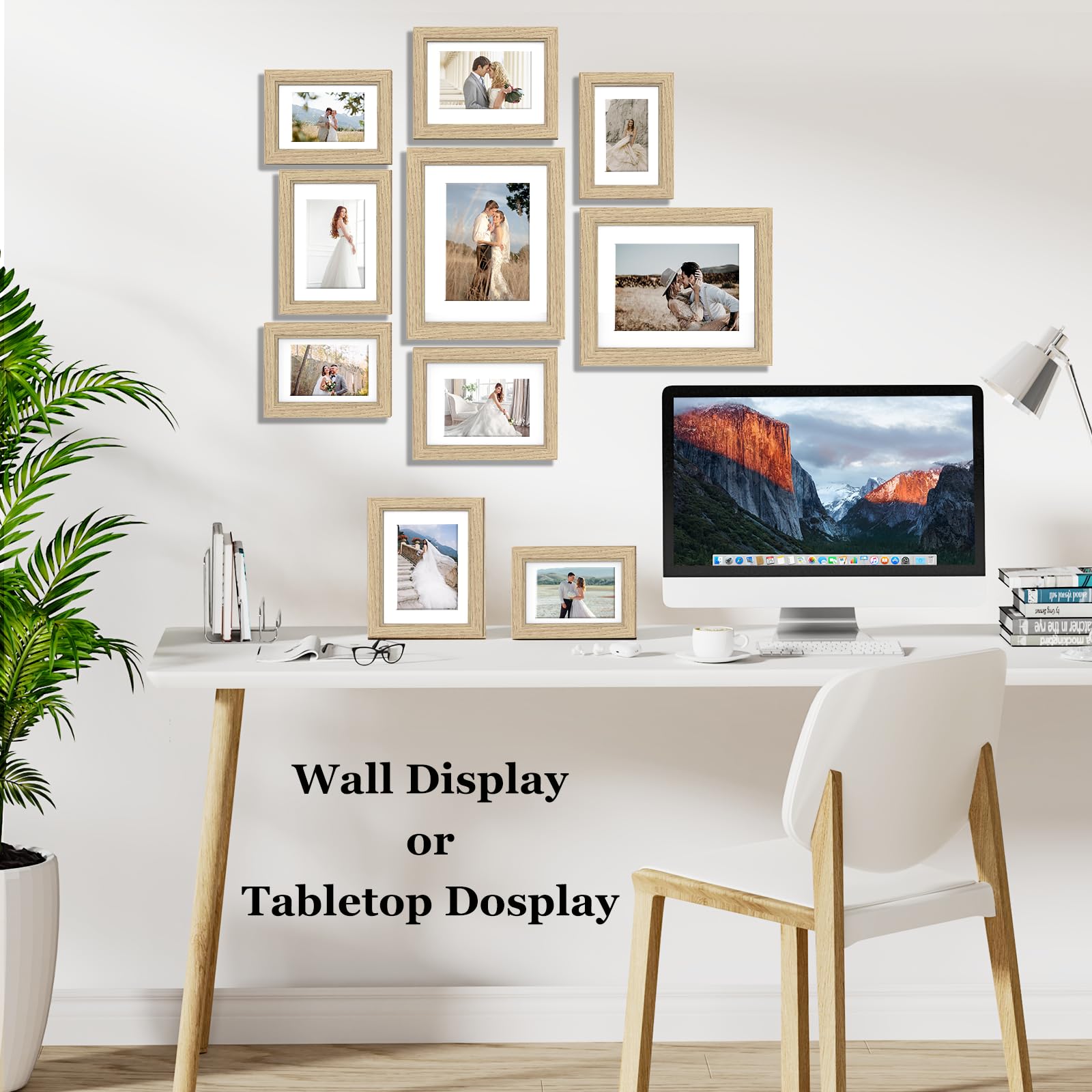 Povrgive frame with mat option highlighting photos with professional presentation.