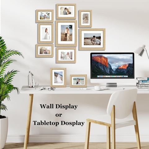 Povrgive frame with mat option highlighting photos with professional presentation.
