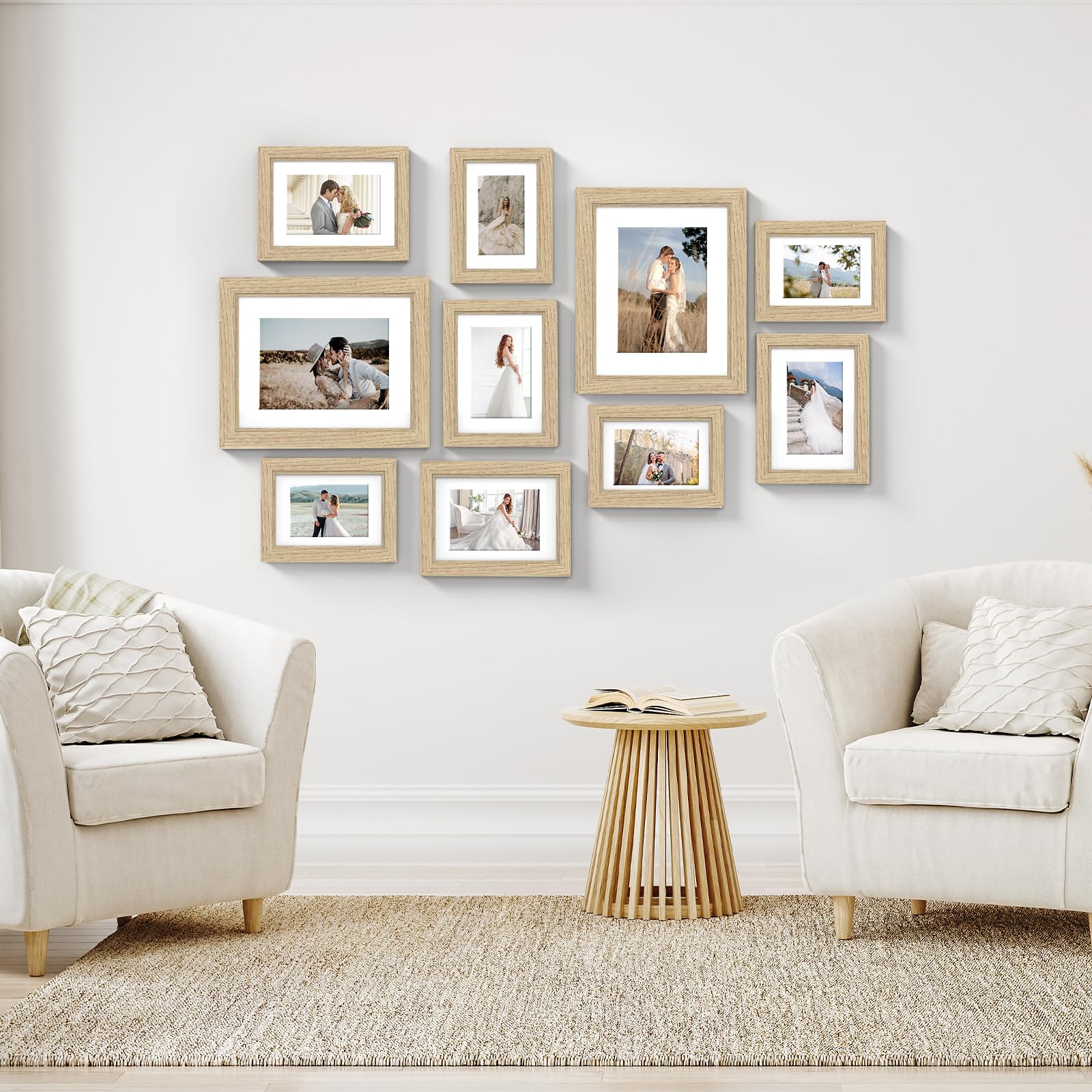Povrgive wall and tabletop display ready for versatile decorating.