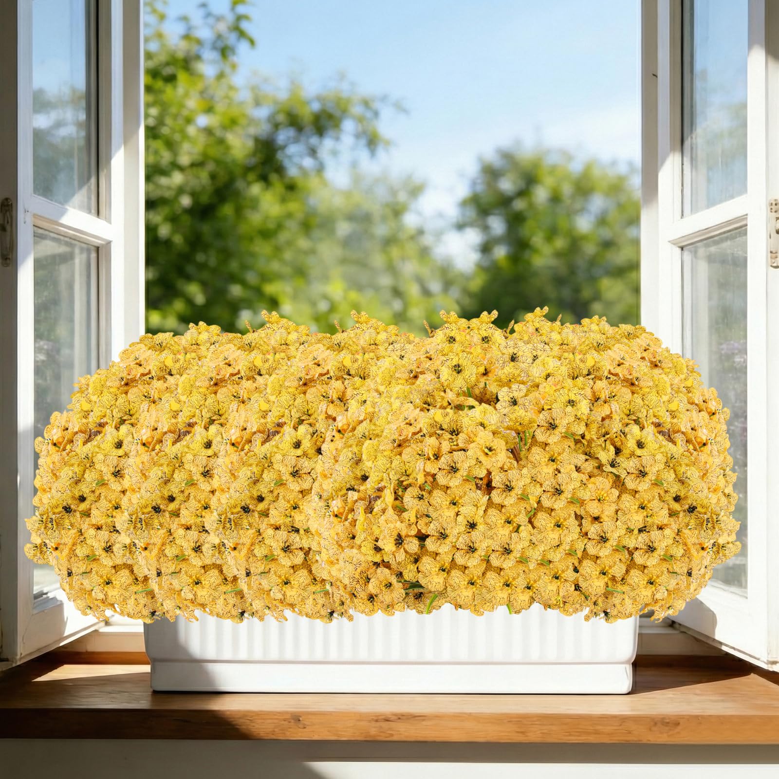 Powbrace flowers stand 13 inches tall for balcony or railing displays