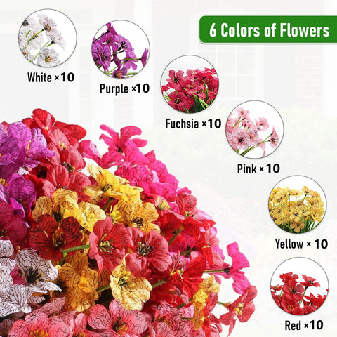 Powbrace 60-pack displayed in a hanging planter for balcony or railing