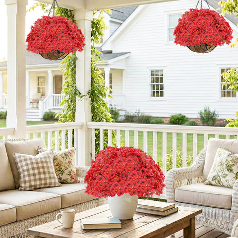 Powbrace artificial flowers feature 5 stems per bundle for fullness.
