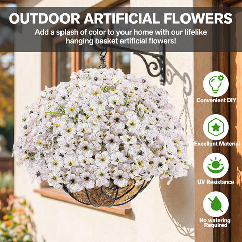 Powbrace outdoor-artificial-flowers-2, flexible stems for easy DIY arrangements.