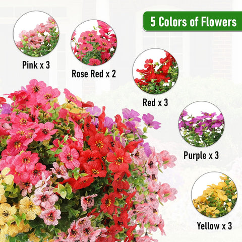 Powbrace artificial plants for porch, balcony, and living room year-round