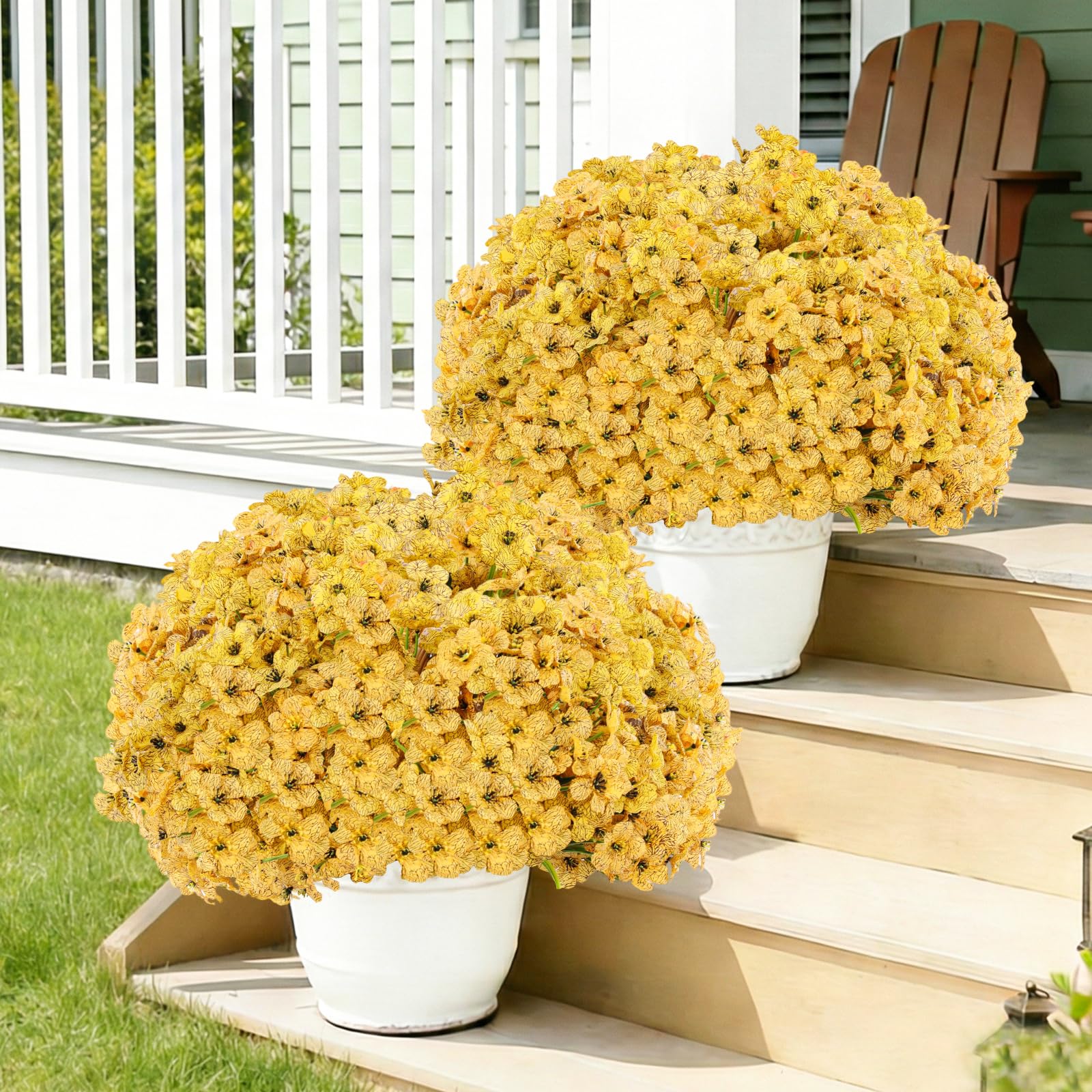 Powbrace artificial plants require no watering, ideal for low-maintenance outdoor décor