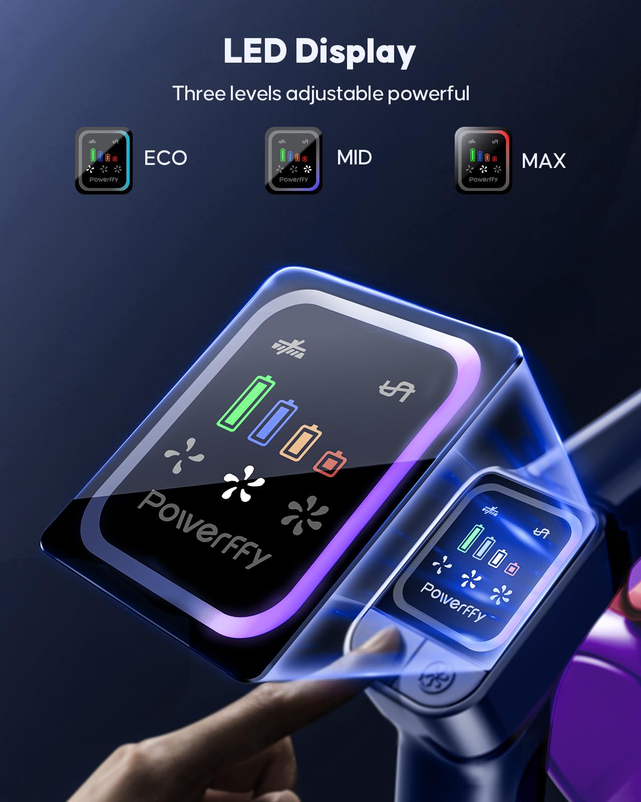 Powerffy Knight 10 cordless vacuum fragrance system releases pleasant aroma while cleaning.