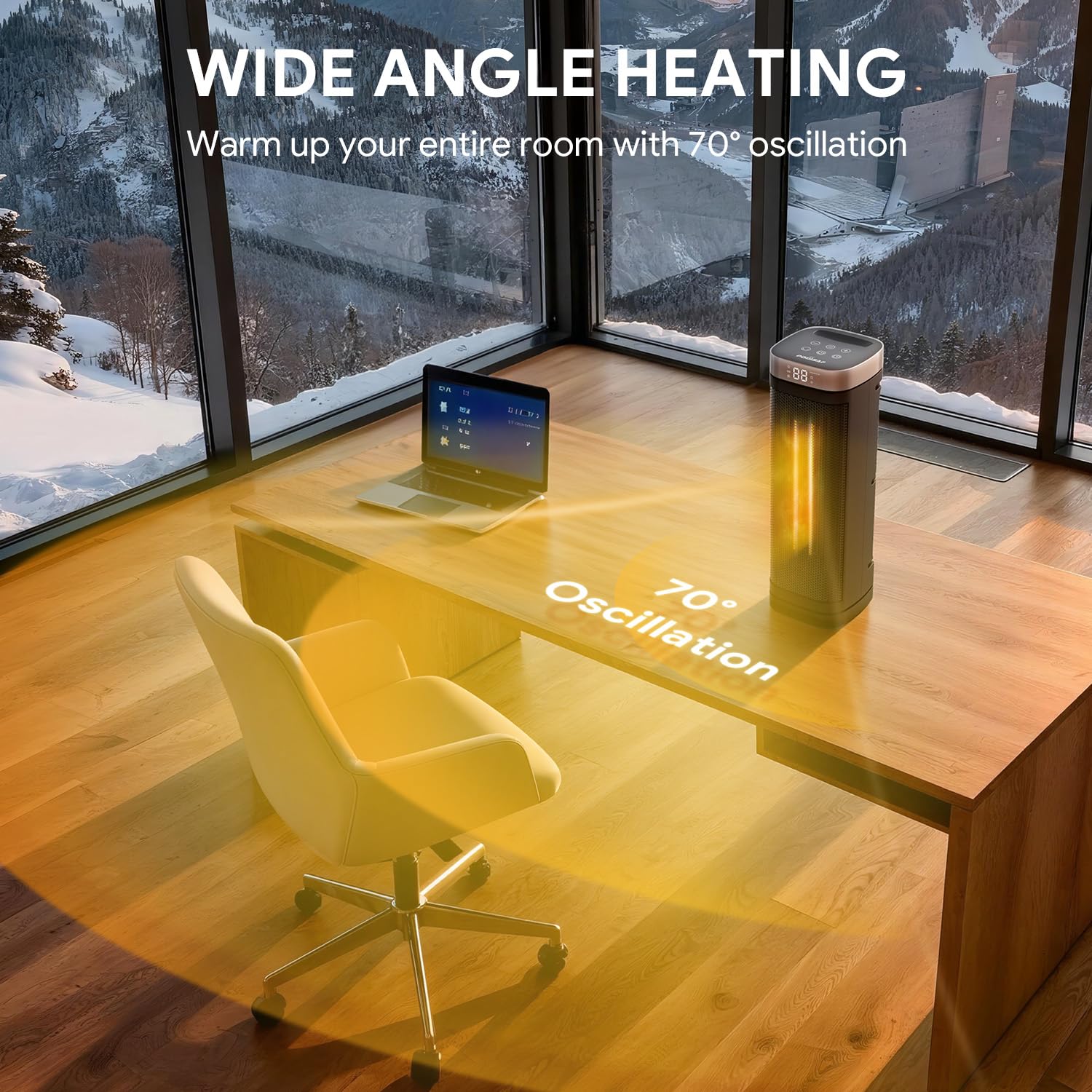 POWSAF five heating modes for customizable warmth options