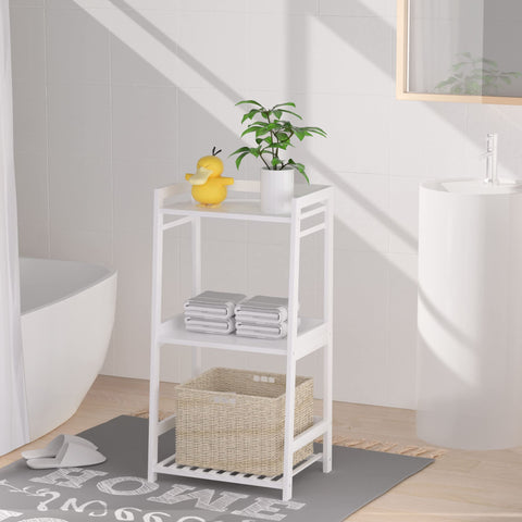 POXAKA bamboo shelf with waterproof and rust-proof finish for any room