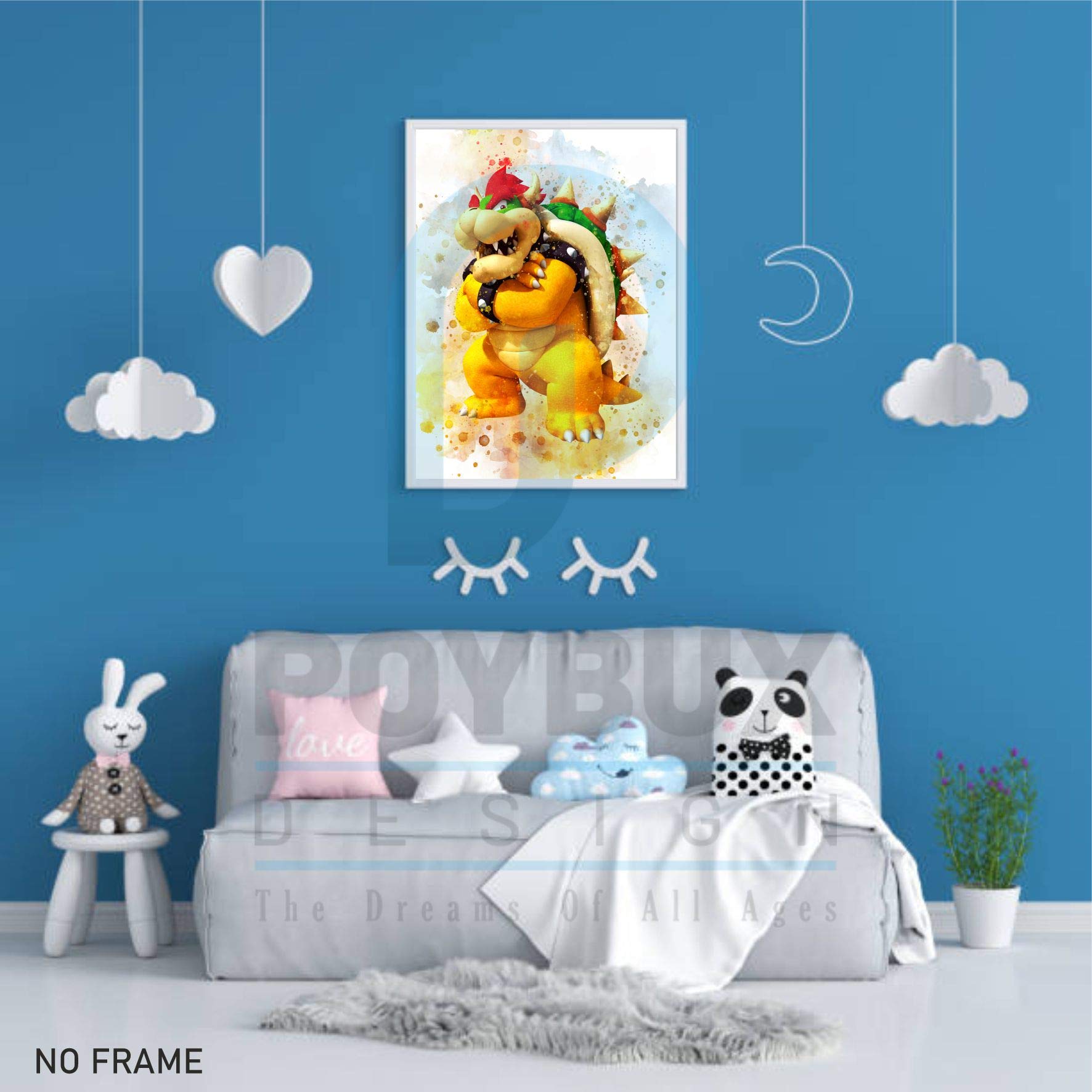 PoyBux Design watercolor print 8 brings family-friendly decor to any room.