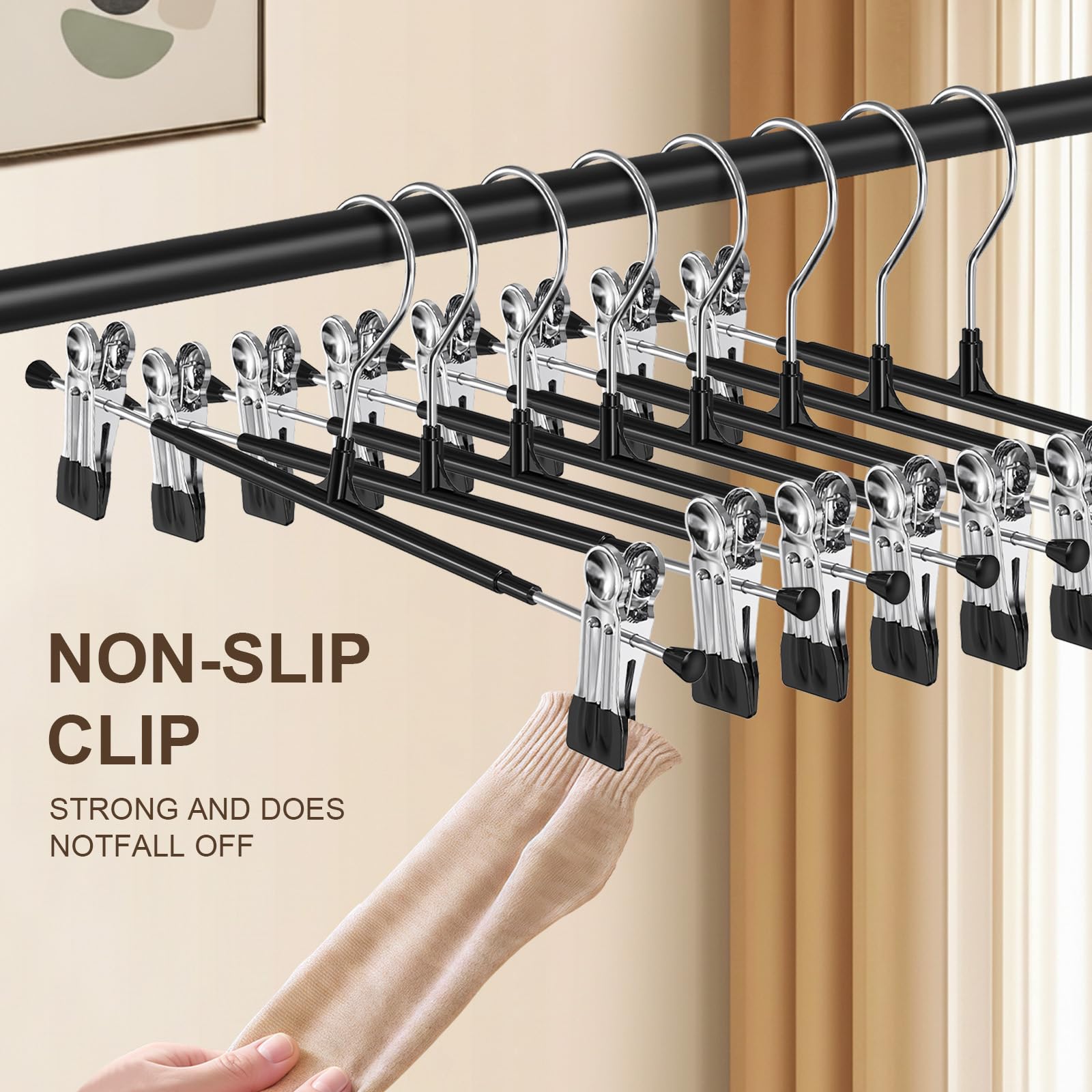 POZEAN adjustable 360-rotation clips adapt to different sizes
