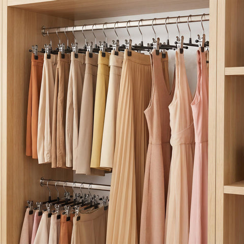 POZEAN black pants hangers blend with decor