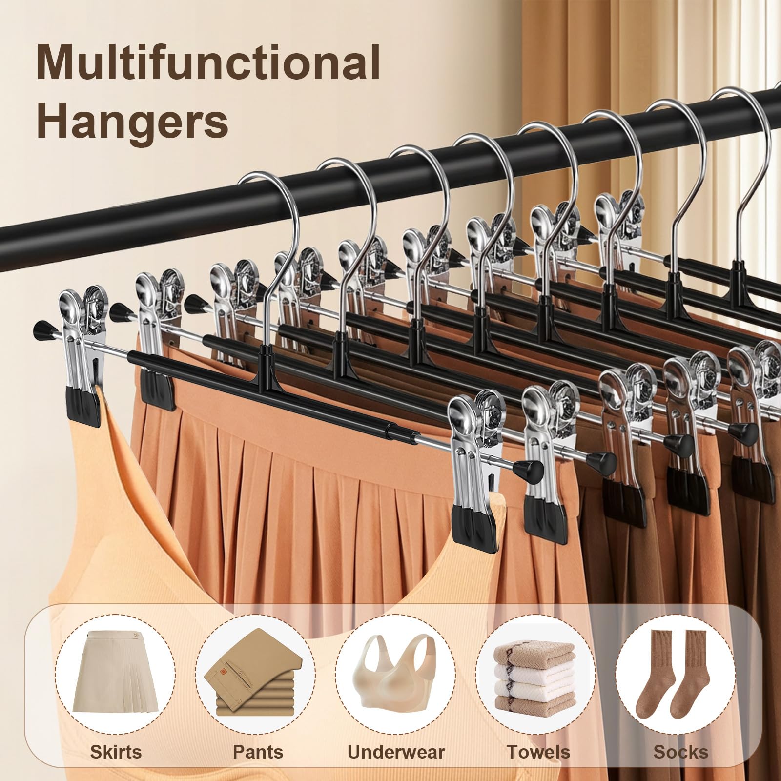 POZEAN non-slip clips securely hold garments without marks