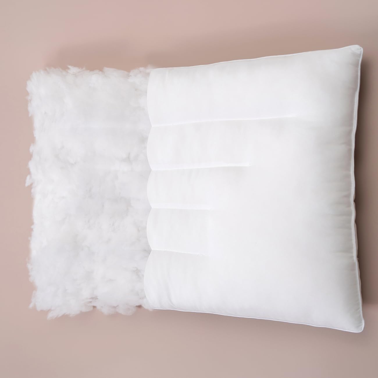 Pozino flat thin pillow breathable fabric helps cooling for restful nights.