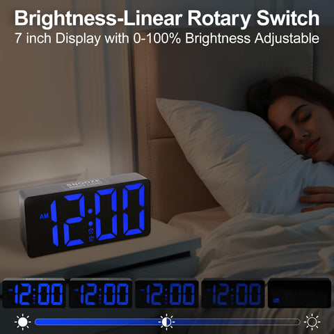 PPLEE dual alarm clock shows two schedules with easy one-touch snooze