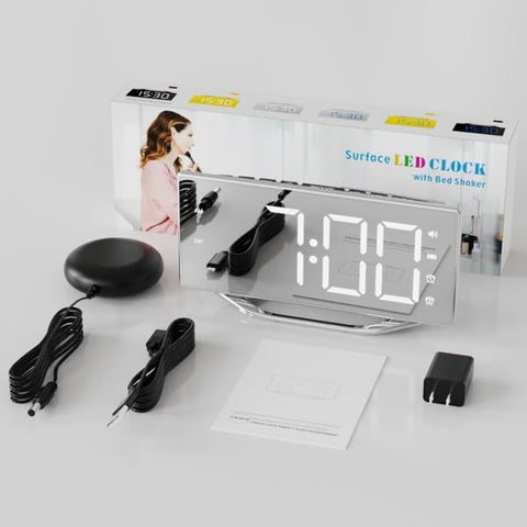 PPLEE compact bedside clock suits small spaces with versatile features