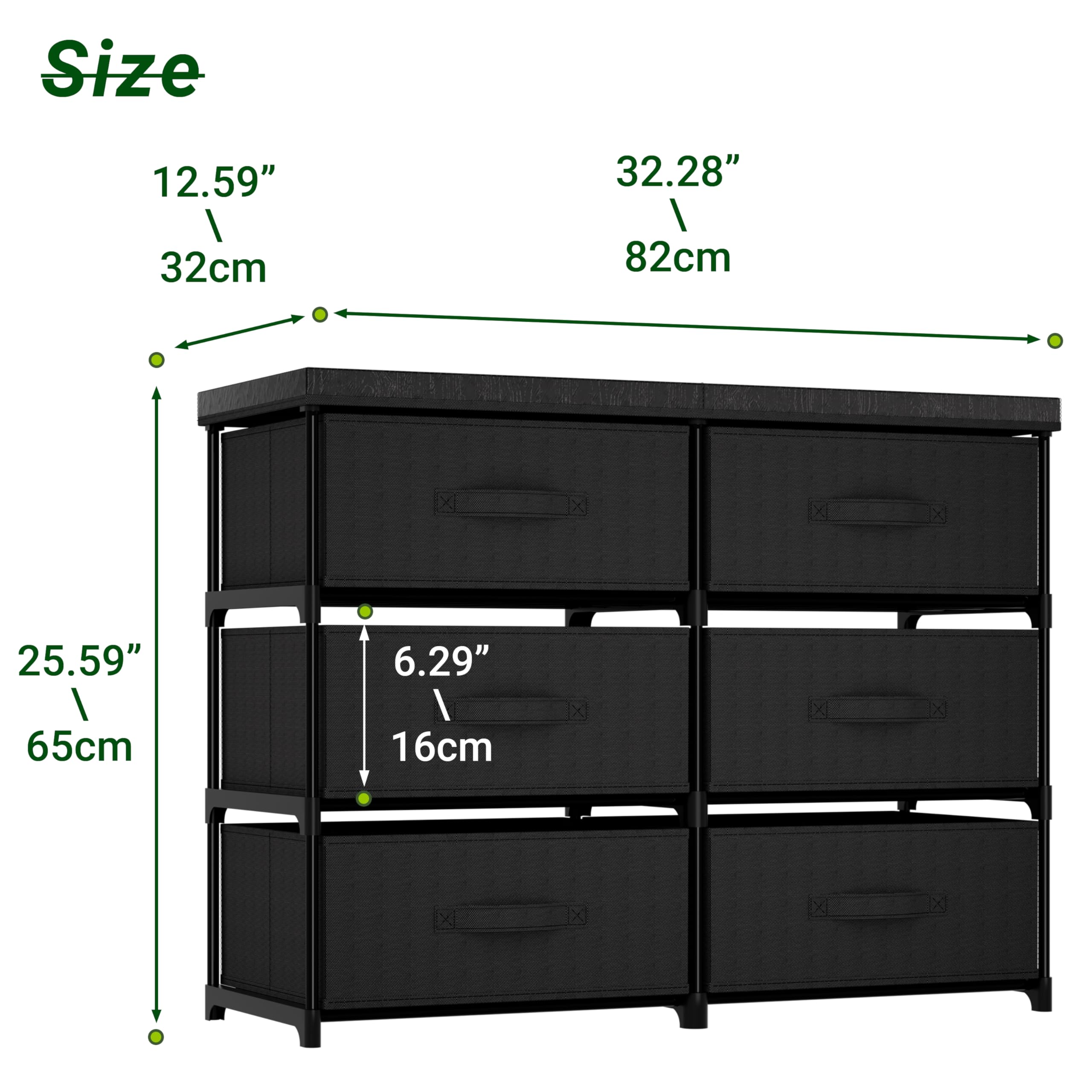 PPN dresser black finish adds sleek style to any space.