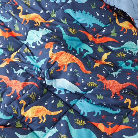 PPOLCA Dinosaur Bedding in a kid-friendly room sparks imagination and play.