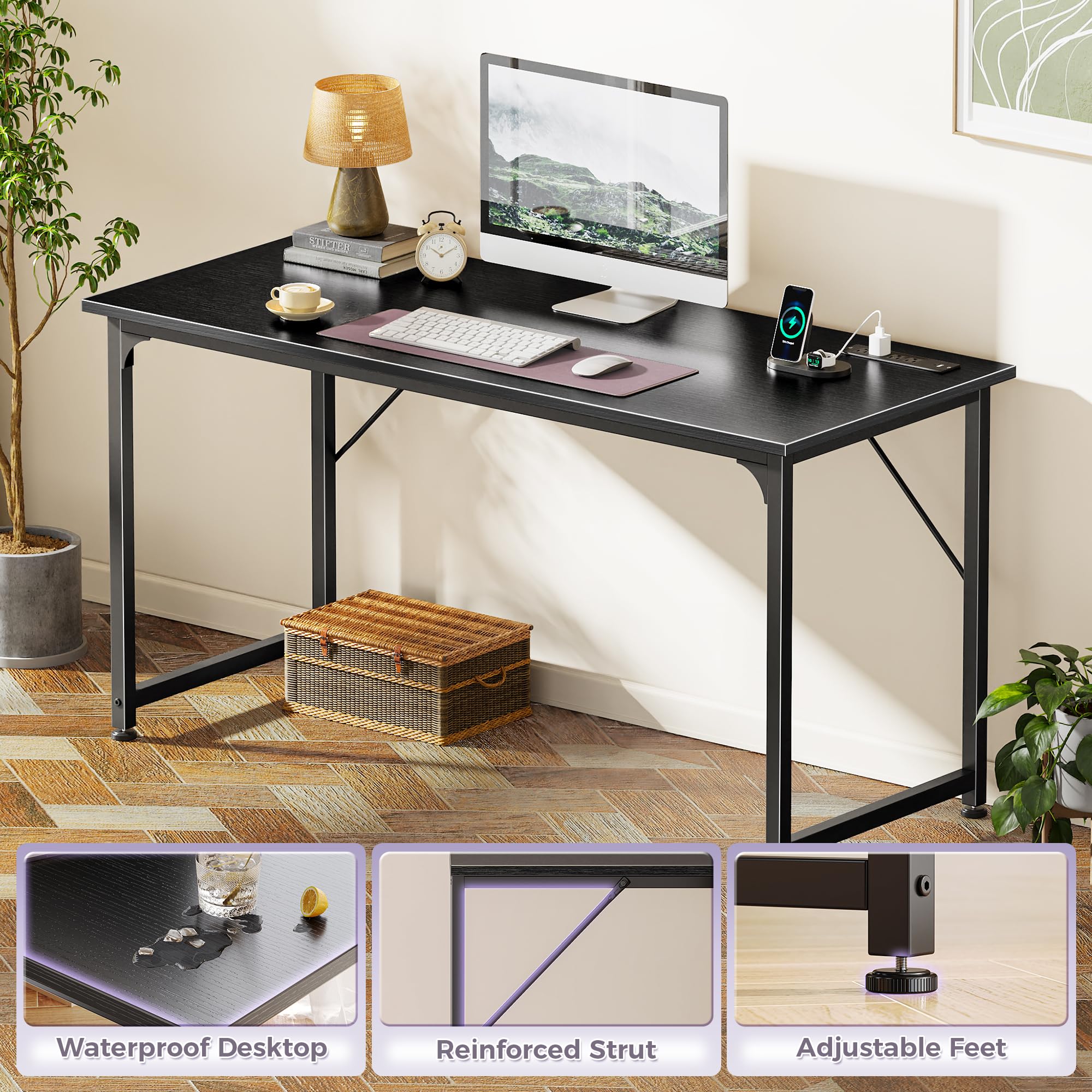 PRAISUN black metal frame giving a modern, stable profile