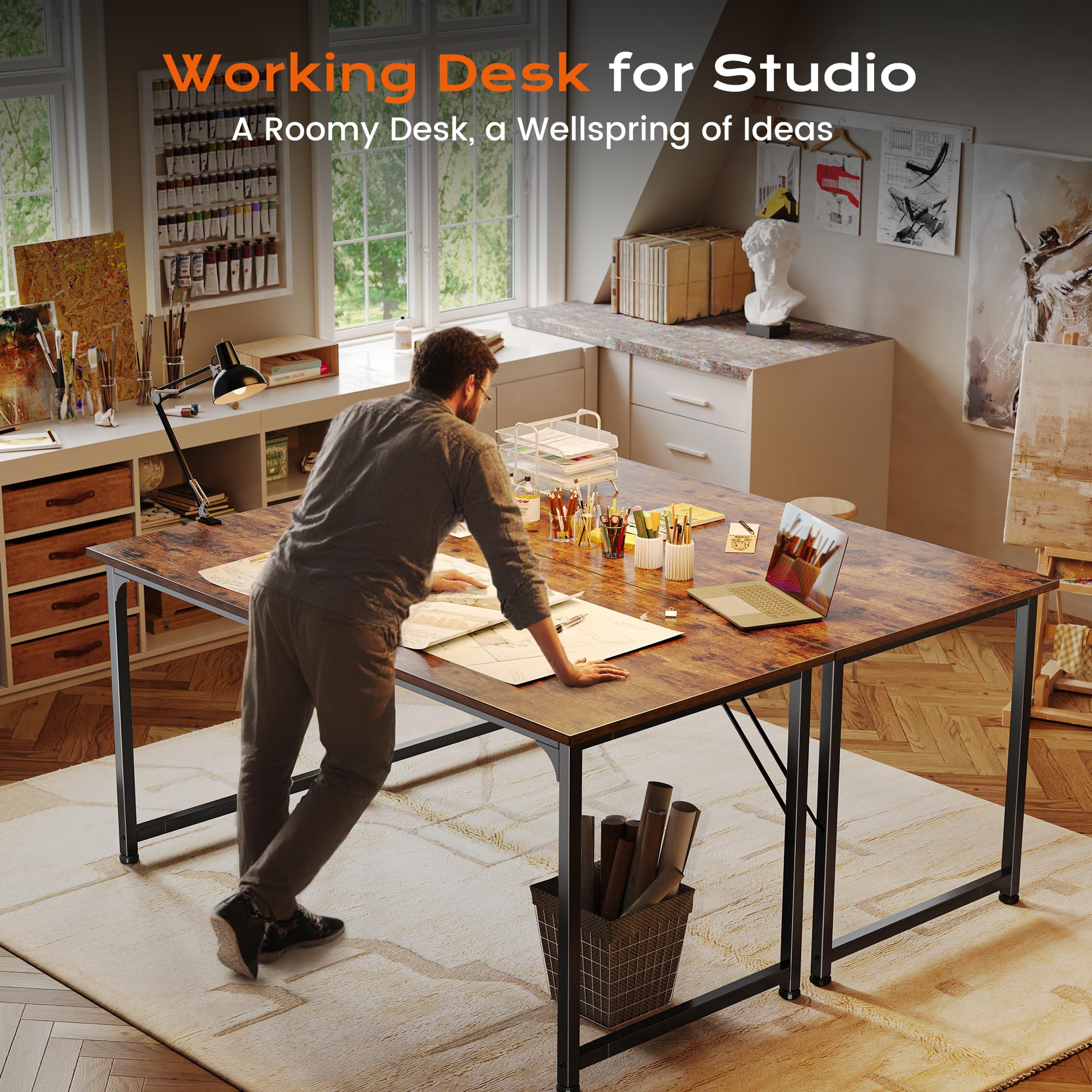 PRAISUN compact-packaging-desk ships safely for fast assembly.