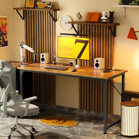 PRAISUN space-saving design reduces cable clutter and frees desk space