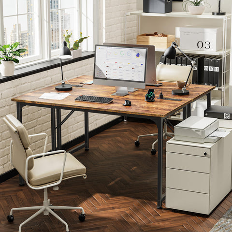 PRAISUN desk showing the USB-C port for quick charging at the workstation