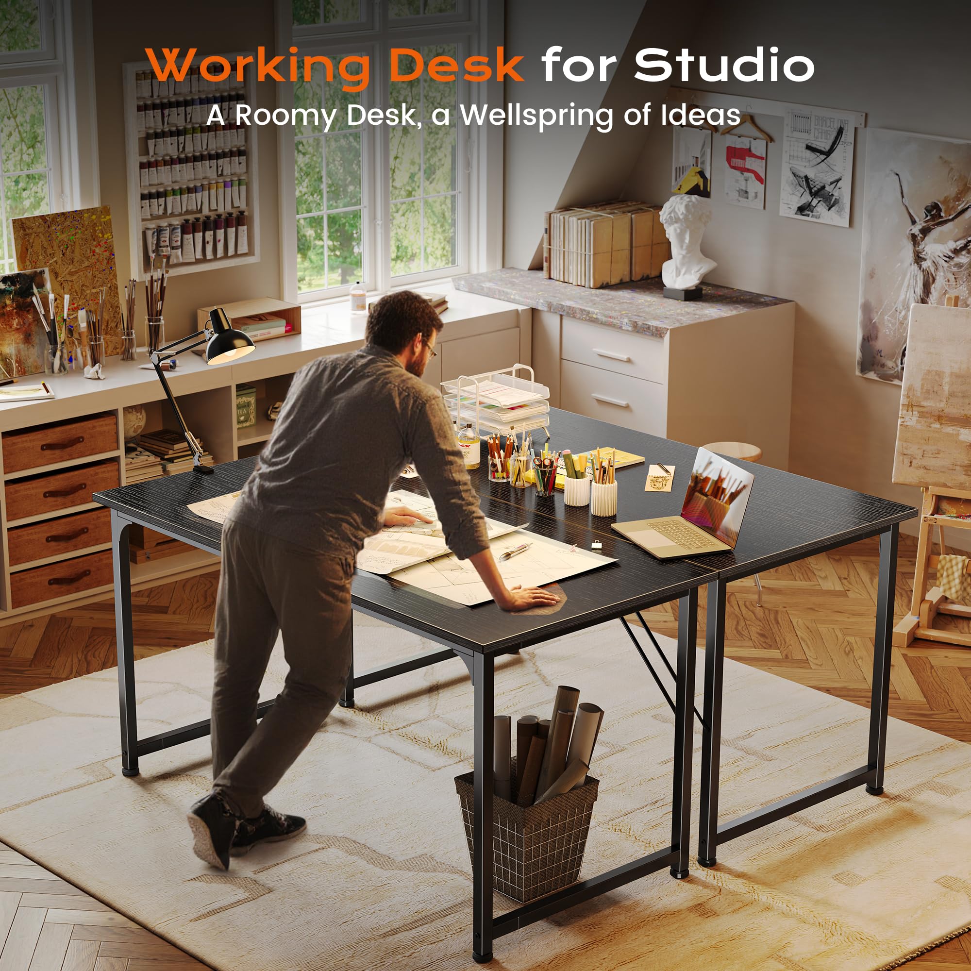 PRAISUN dorm-study setup fits tight spaces with style.