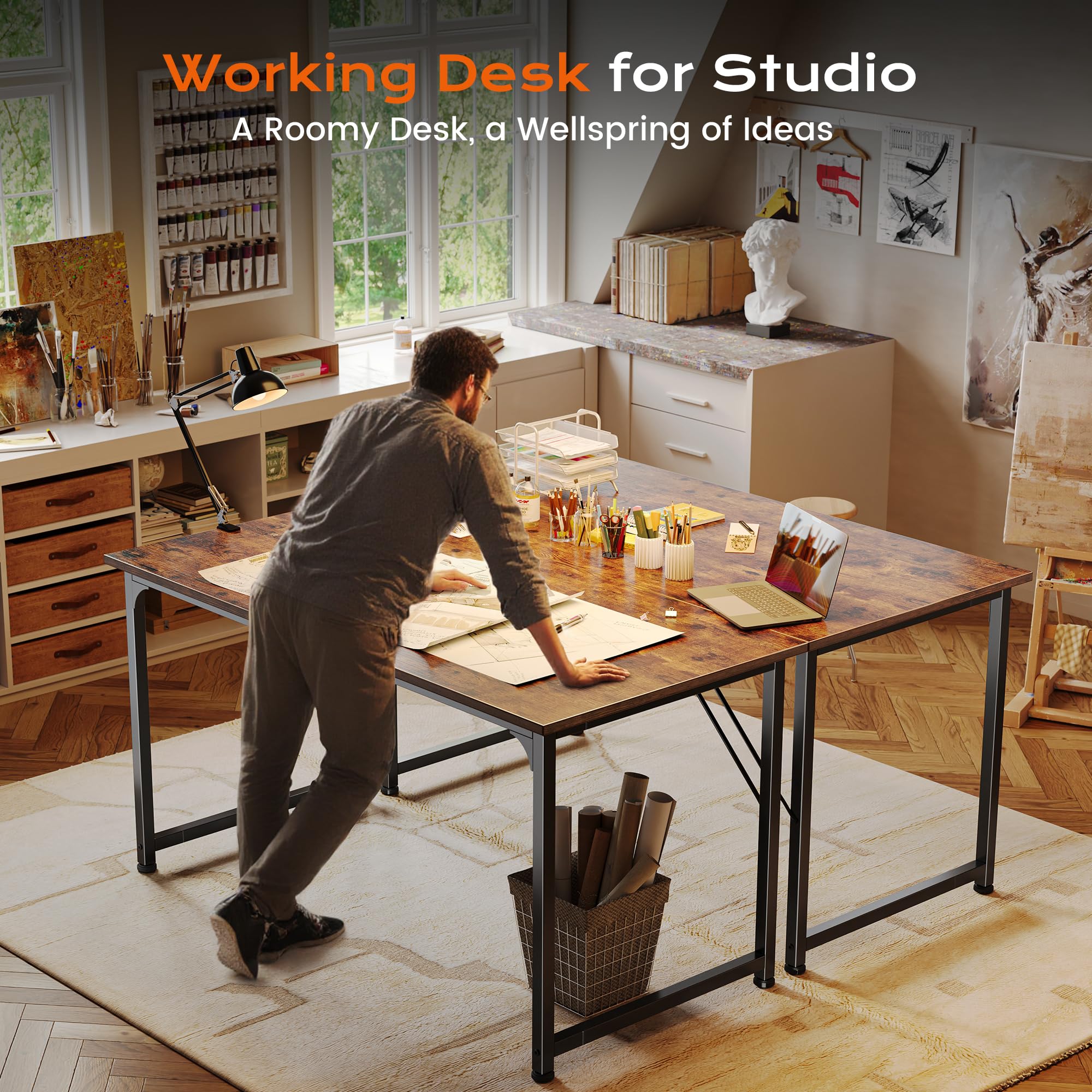 PRAISUN Durable steel frame supports daily use on various floors