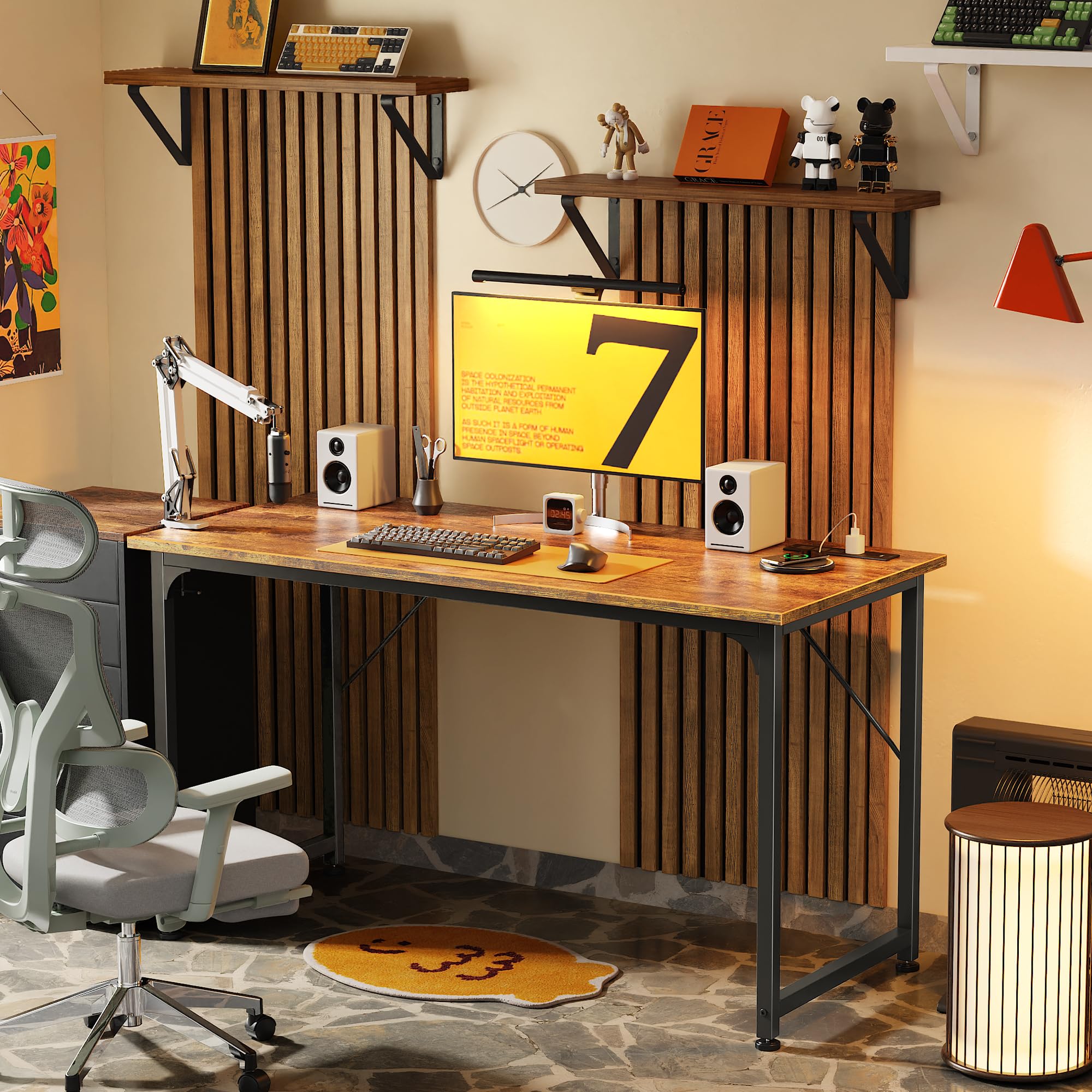 PRAISUN home-office desk suitable for study and computer work
