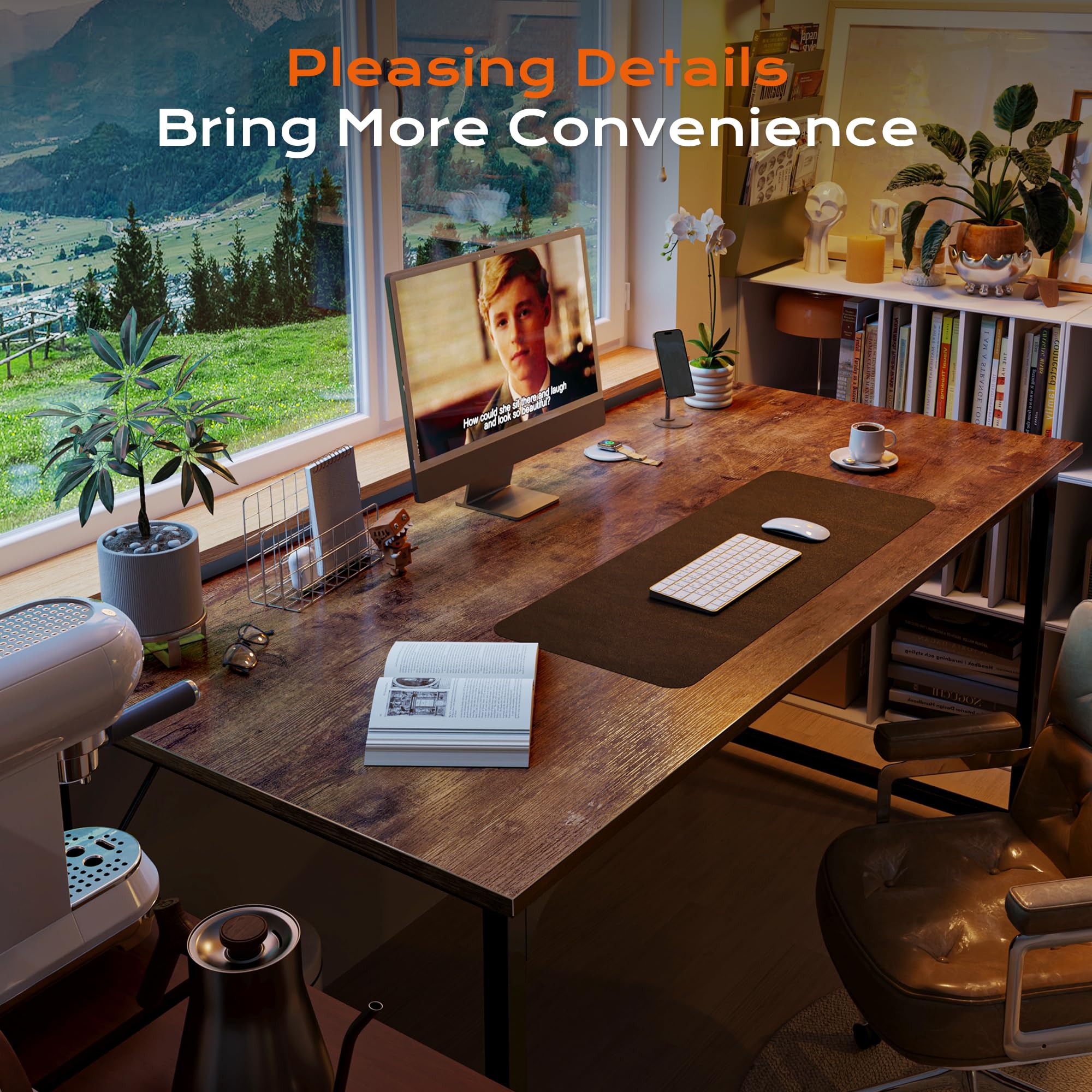 PRAISUN open-legroom-desk delivers ample space to stretch legs.