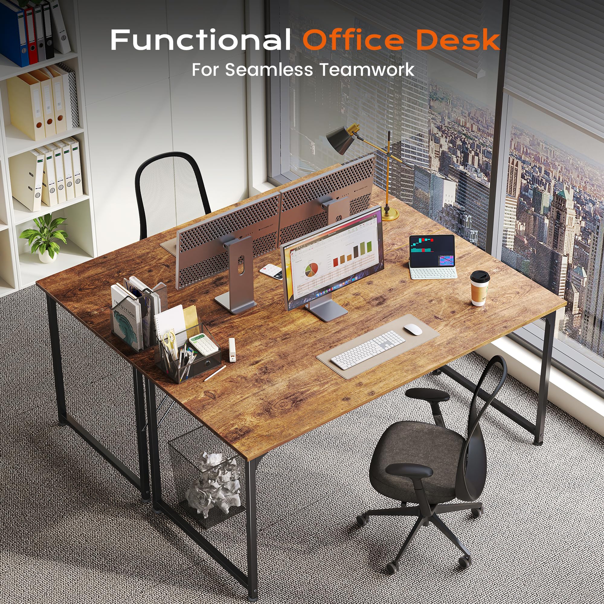 PRAISUN Versatile desk adapts to dorms, home offices, and bedrooms